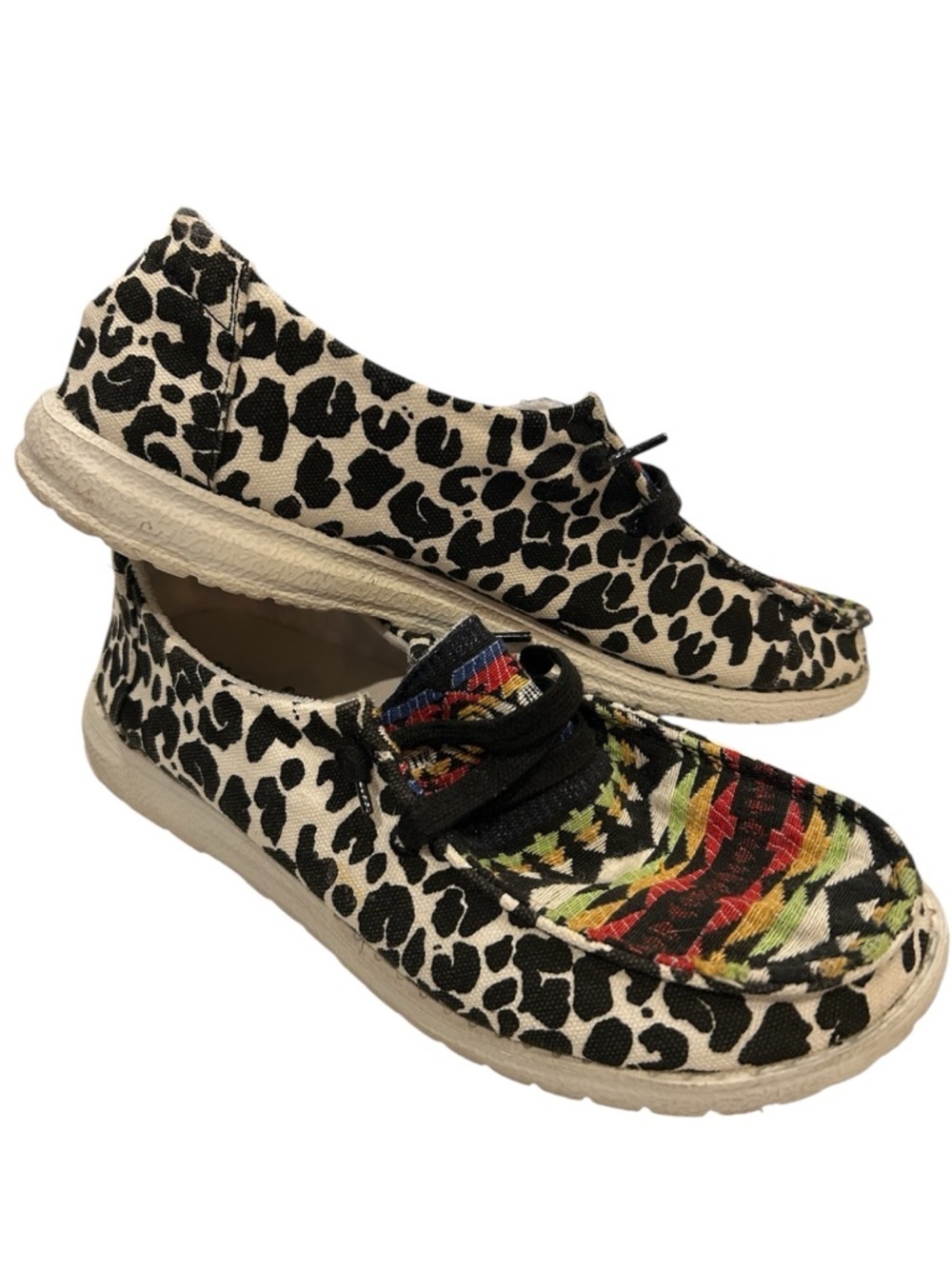 Gypsy Jazz Slip On Western Print Shoes